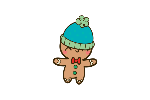 Christmas Gingerman and Hat Winter Svg: Festive Illustrations