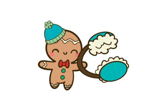 Christmas Gingerman Winter Set Svg: Festive Illustrations