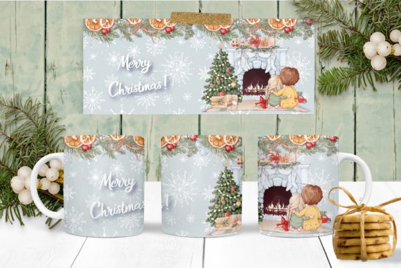 Christmas Mug Sublimation: Winter Illustrations