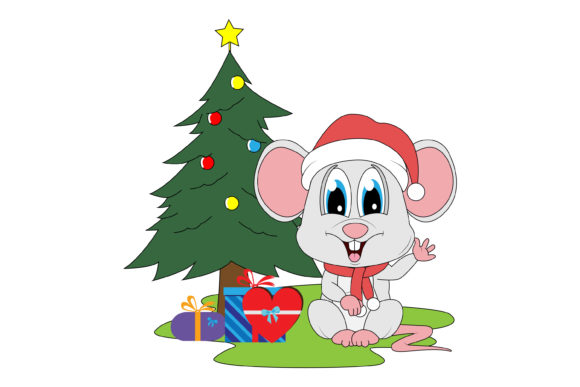 Cute Mouse Cartoon on Christmas: A Designer's Review