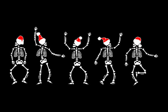 Dancing Christmas Skeleton Illustrations Review