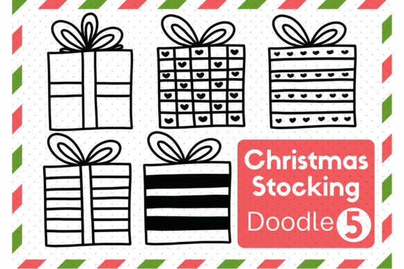Doodle Christmas Gift Set 5: Fresh Illustrations