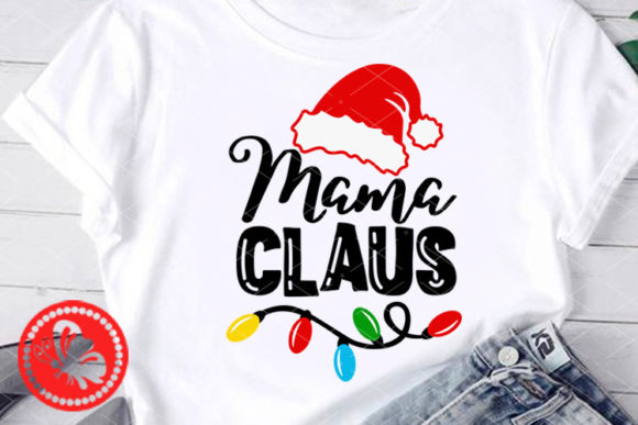 Mama Claus Lights Hat: Festive Illustrations