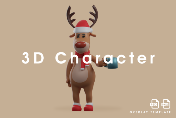 Review: Christmas Deer 3D Cartoon Holding a Mug