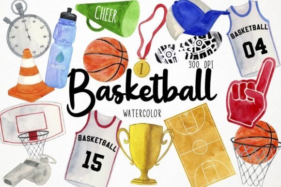 Watercolor Basketball Clipart: Sports Illustrations Review